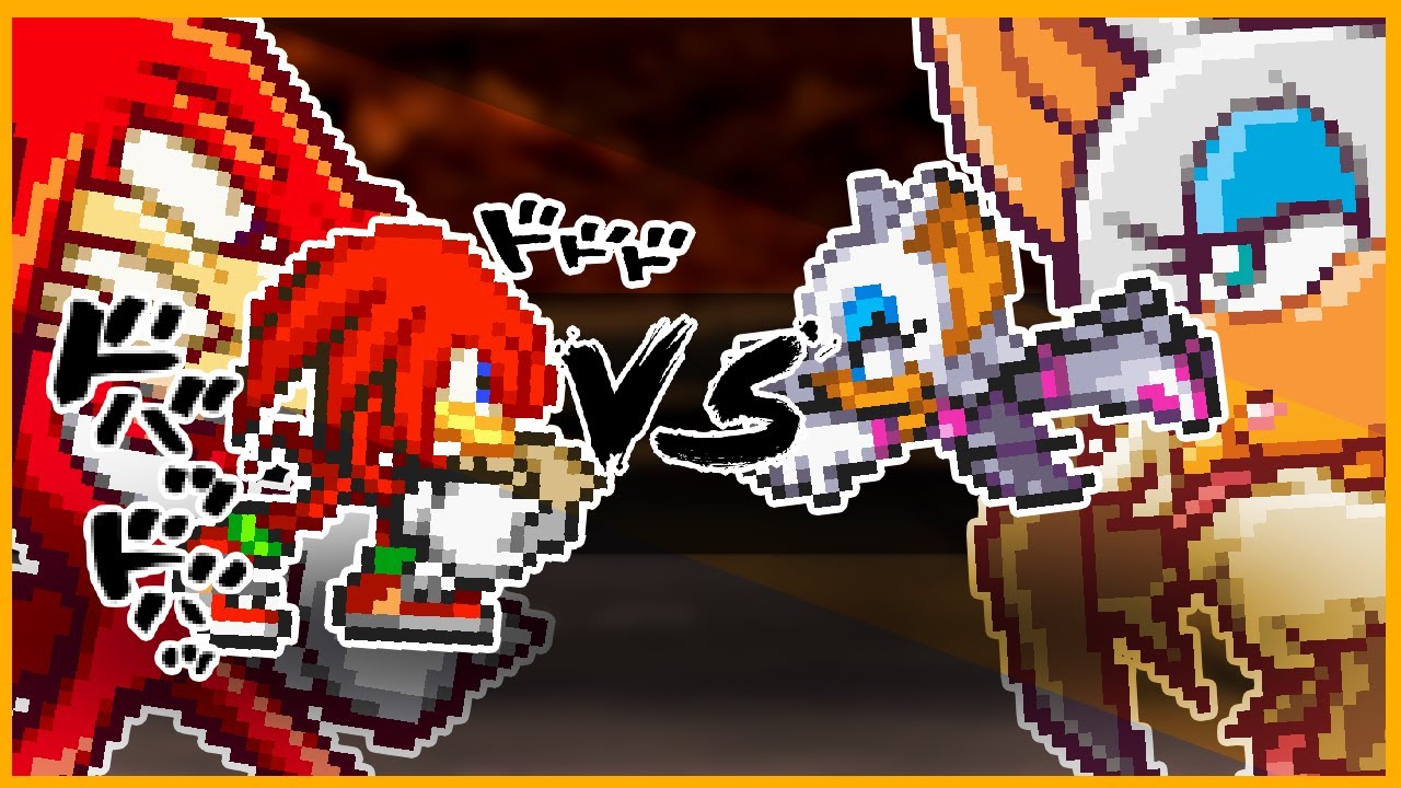 Knuckles vs Rouge  (Animated by mini..)