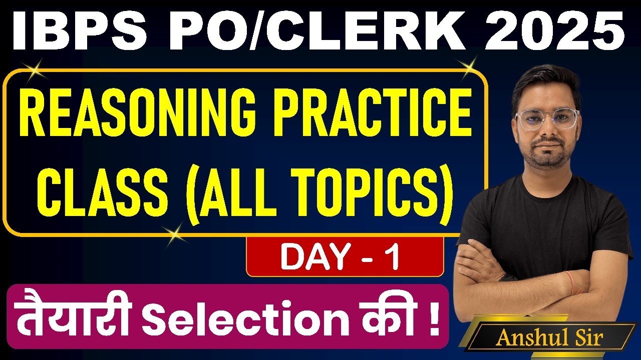 Reasoning Practice Class for IBPS PO & SBI PO 2025 | Anshul Sir | Bankers Point Puzzle Practice
