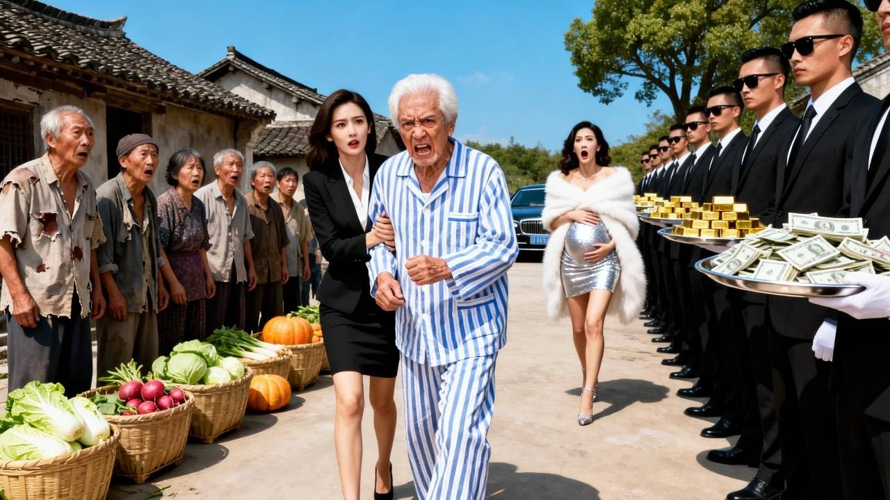 首富低調回鄉卻遭意外昏迷，誰知村婦卻挺著孕肚上門爭家產，關鍵時刻首富甦醒，一句話，全場傻眼…