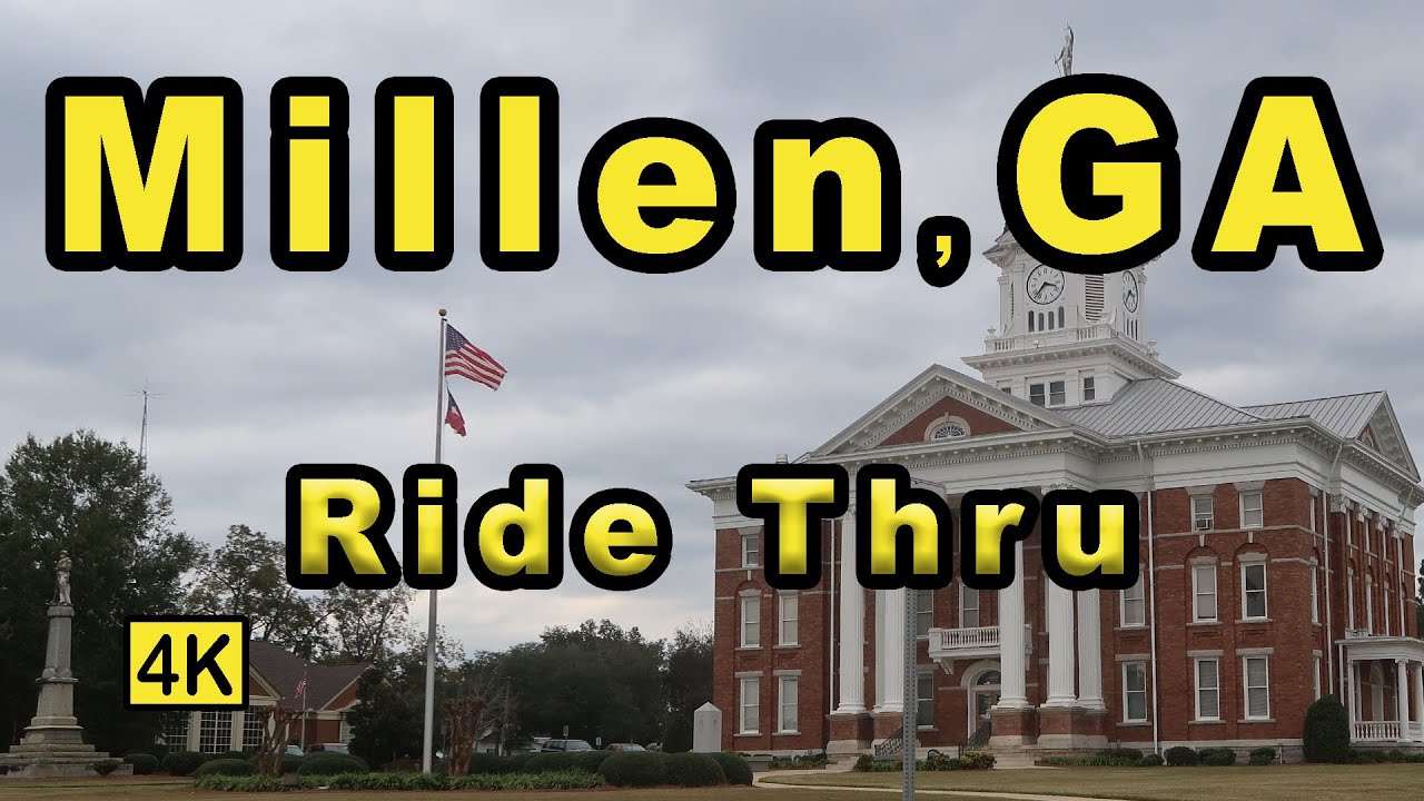 Driving thru Millen Ga | bonus Drone in 4K