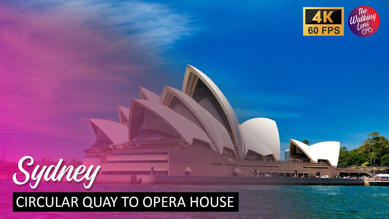 Walking SYDNEY'S ICONIC WATERFRONT Circular Quay to The Opera House  4K 60fps ASMR