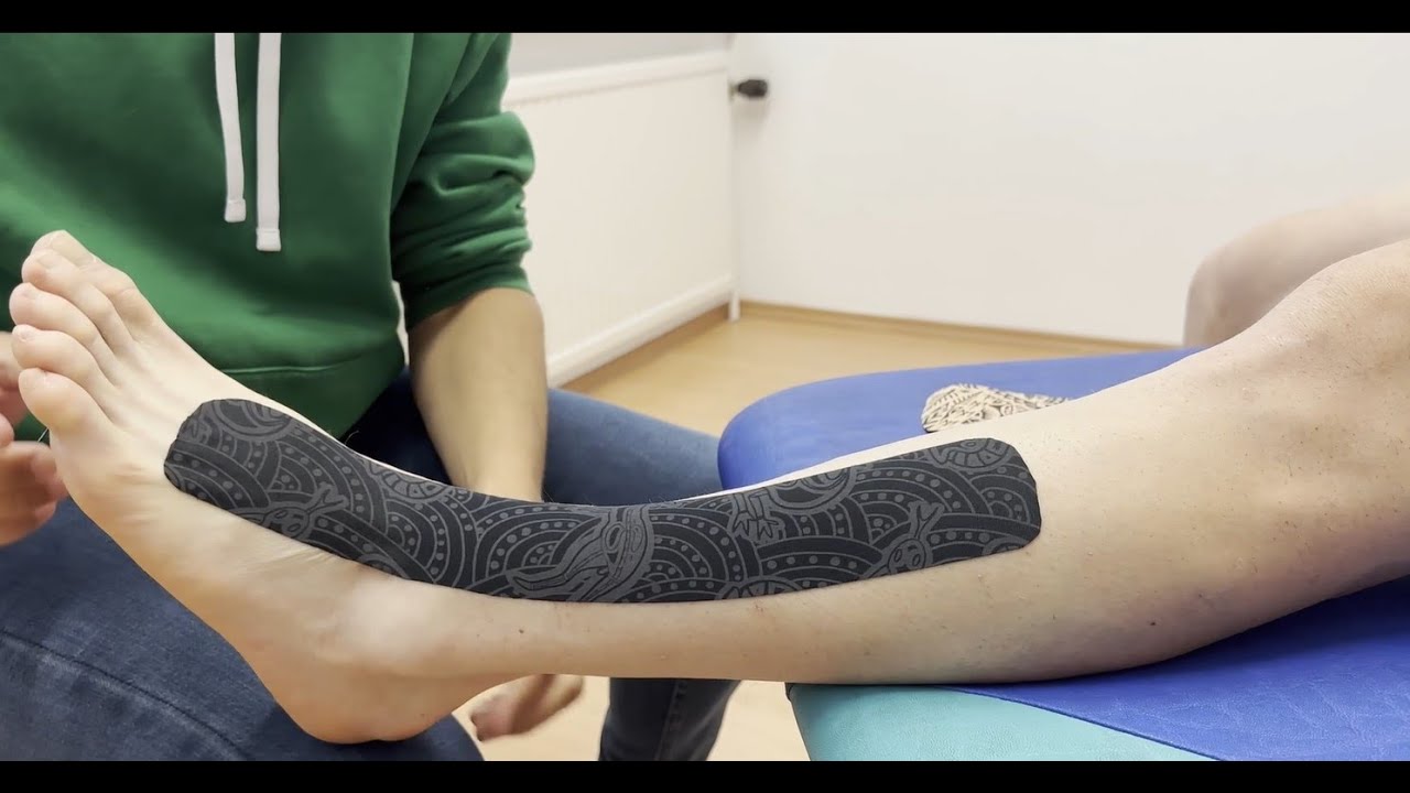 Anlage mit Dynamic Tape | Fußheber tapen