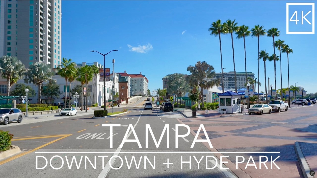 Downtown Tampa + Hyde Park 4K Drive | City Driving Tour | Florida