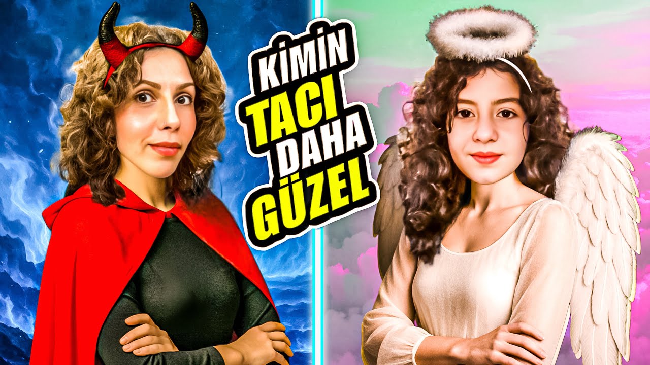 HANGİMİZİN TACI DAHA GÜZEEEL ??! | Esmanur ve Sara