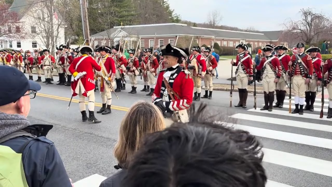 British Regulars after Battle of Lexington, 250th Anniversary Reenactment