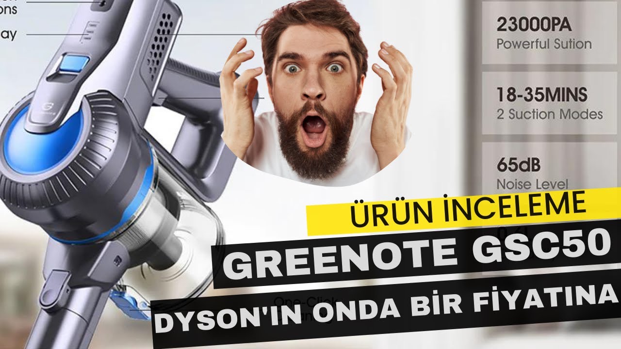 Greenote GSC50 Kablosuz Şarjlı Süpürge | Amazonda En Çok Satan Süpürge | Dyson Fiyatının Onda Biri