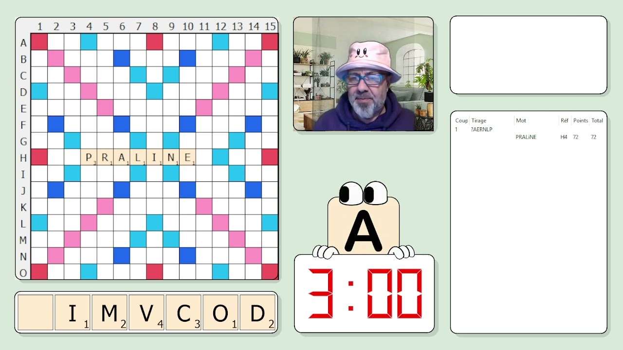 Partie JOKER 107 - Scrabble duplicate