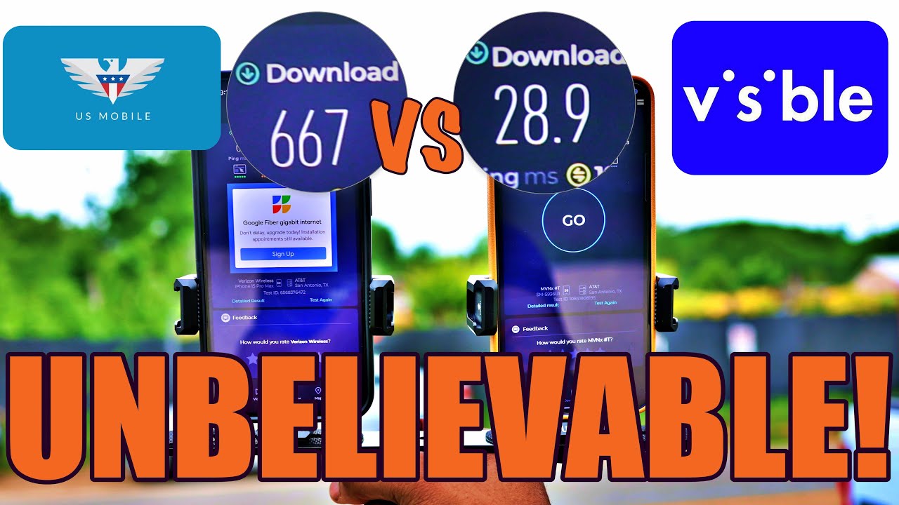 Visible+ Pro Vs US Mobile Uncapped Speed Showdown!