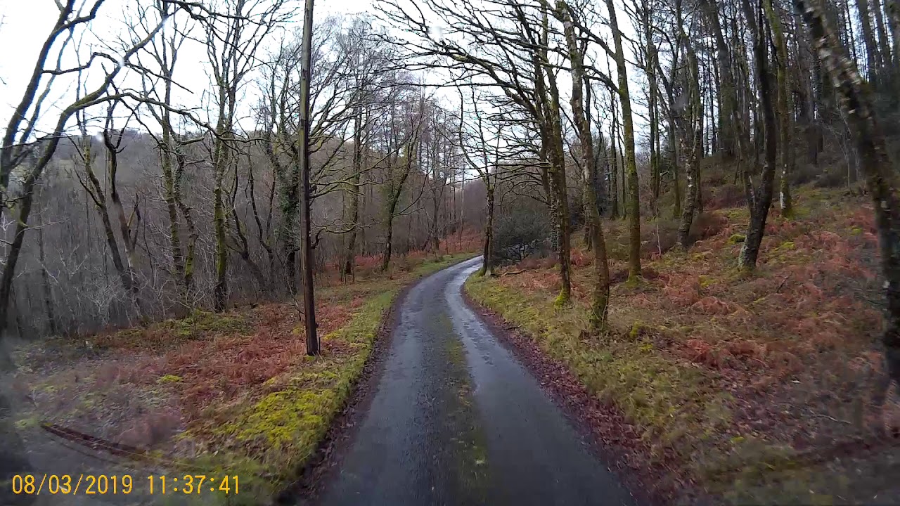 A rainy day in the hills around Tre'r'Ddol. HD Dash cam videos from around Mid Wales UK