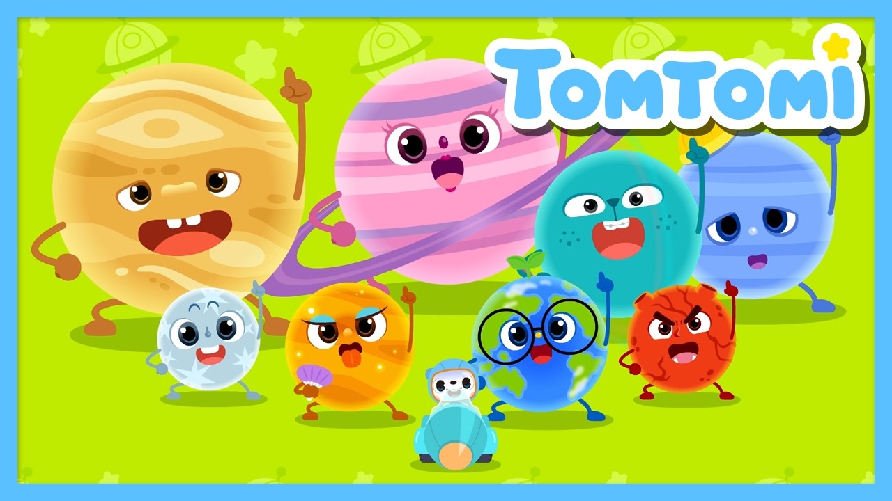 ☀️Learn the Solar System Planets!🌍 | Educational Kids Songs | Food Songs | Nursery #TOMTOMI