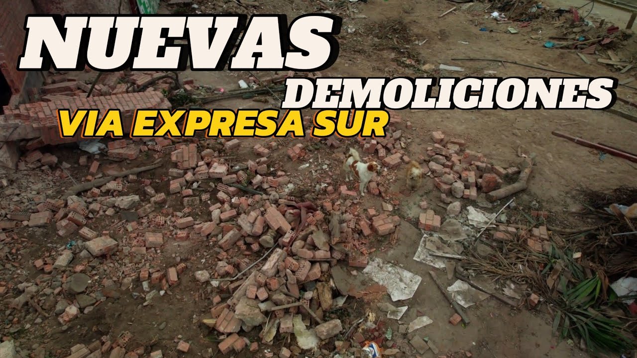 VIA EXPRESA SUR NUEVAS DEMOLICIONES 8 OCT 2025
