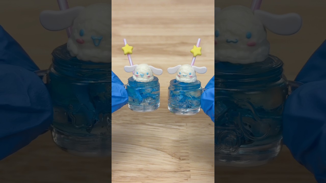 Make mini Hello Kitty & Friends Cloud Cream Soda with me! 😍💙