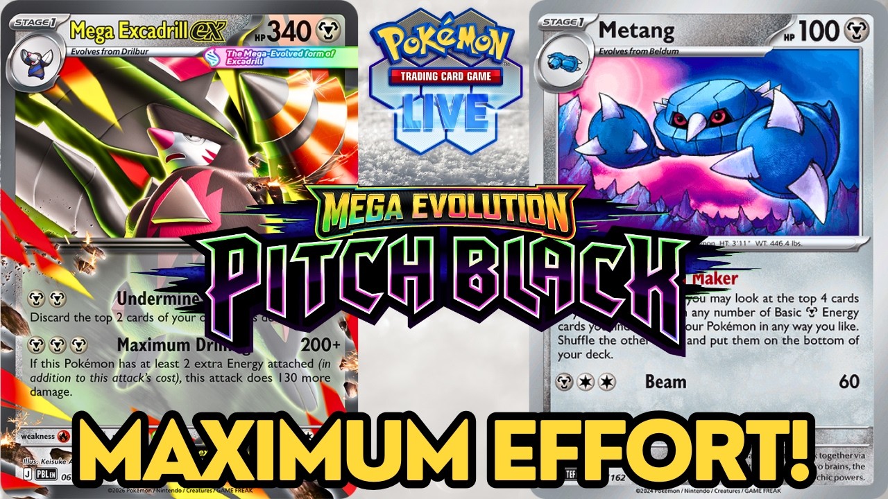 Mega Excadrill ex is the best new Pitch Black deck!