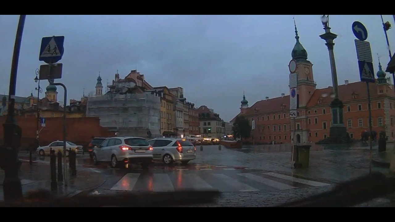 Jazda po centrum Warszawy / Jazda po Polsce  / Driving through Warsaw downtown / Driving in Poland