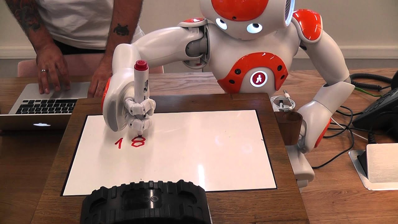 NAO Robot - Maths Application - Aldebaran Atelier, Paris, France