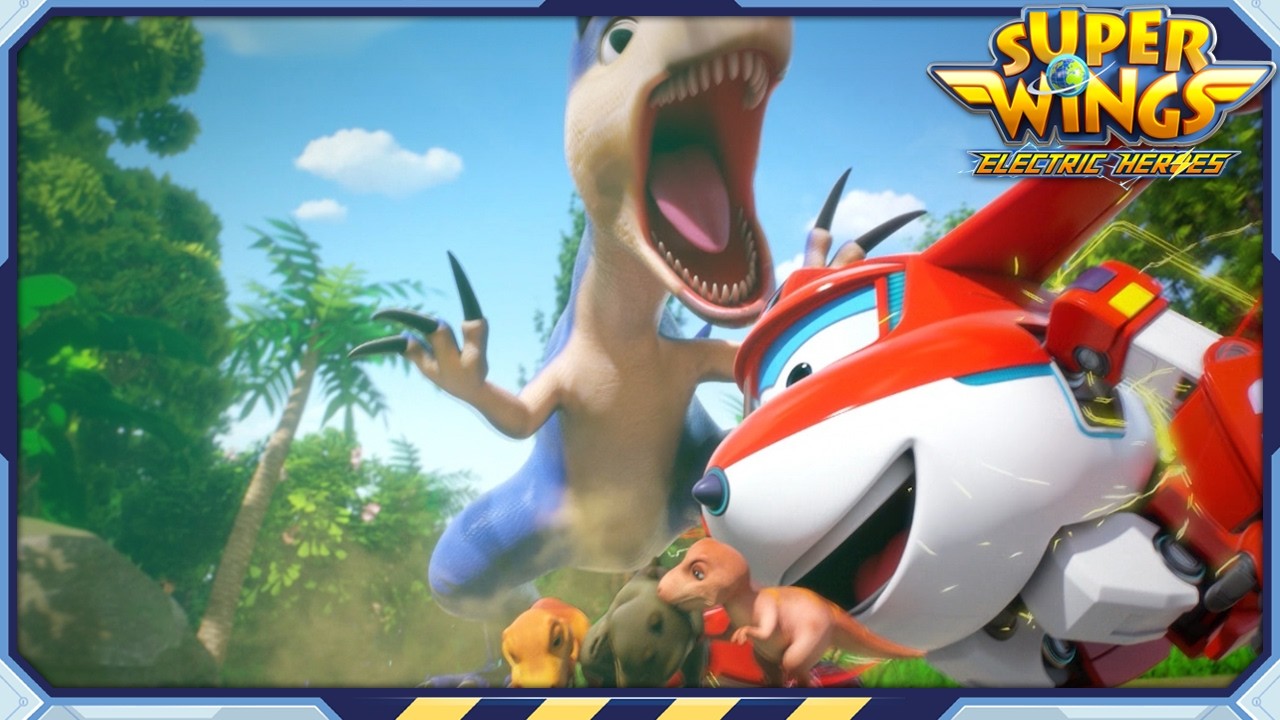 Superwings | S8 Highlight | Into the World of Dinosaurs | Electric Heroes | Ep.5