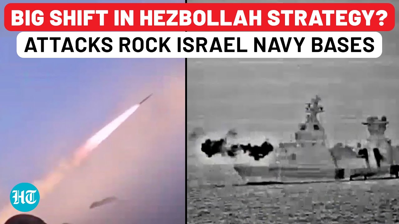 Hezbollah Targets Israeli Navy Bases, Launches 21 Attacks On IDF; Flaunts New Malak-1 Missile