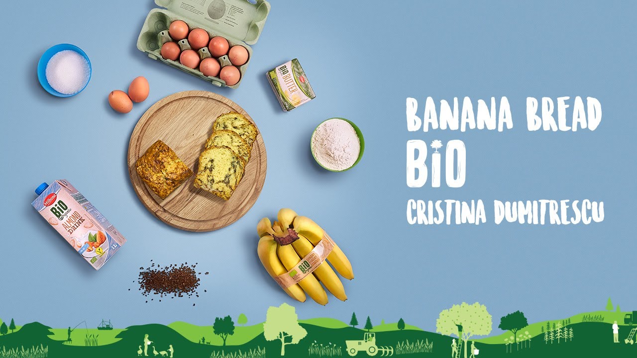 Banana Bread BIO • Reteta Cristina Dumitrescu