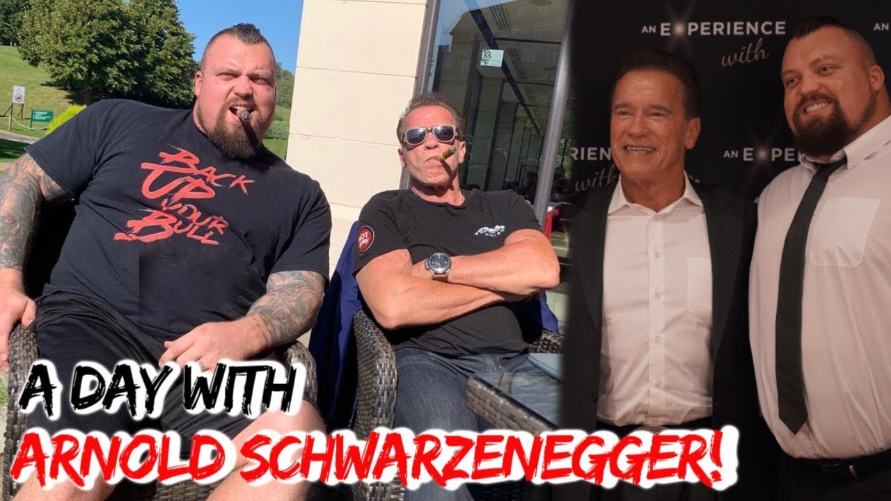 spending the day with ARNOLD SCHWARZENEGGER!