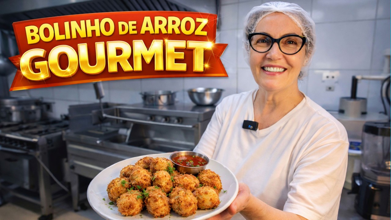 BOLINHO DE ARROZ GOURMET 😍✨ Crocante por Fora e Macio por Dentro!