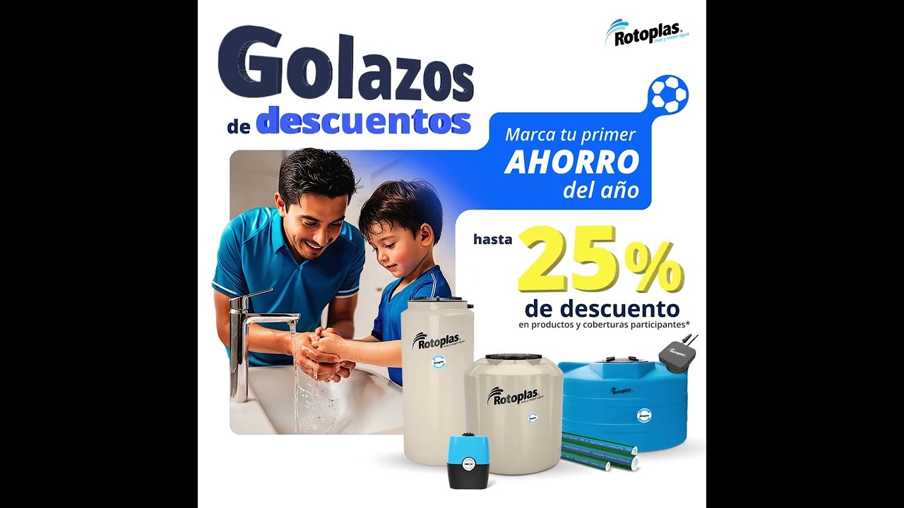 Hasta 25% de descuento Rotoplas