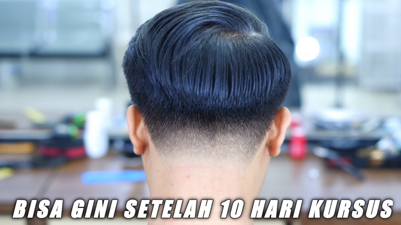 BELAJAR POTONG RAMBUT TAPER KOMBINASI POMPADOUR ATAU KOREAN HAIR STYLE