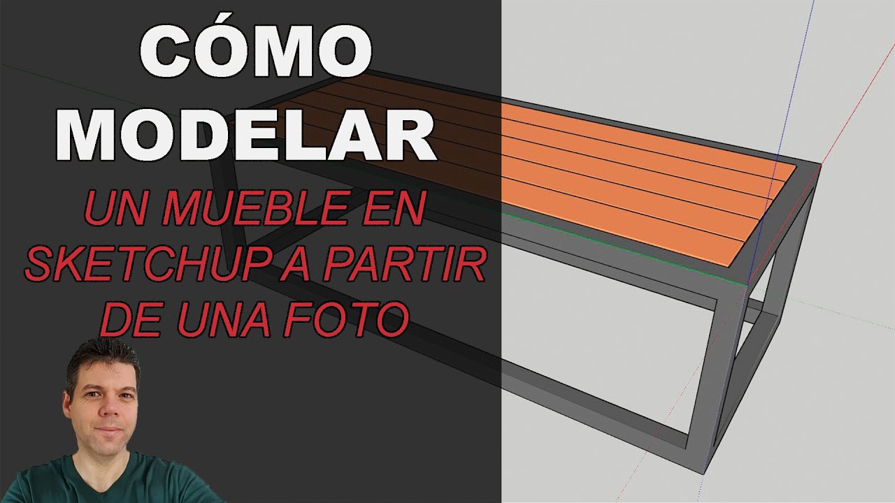 Cómo modelar un mueble en Sketchup a partir de una foto