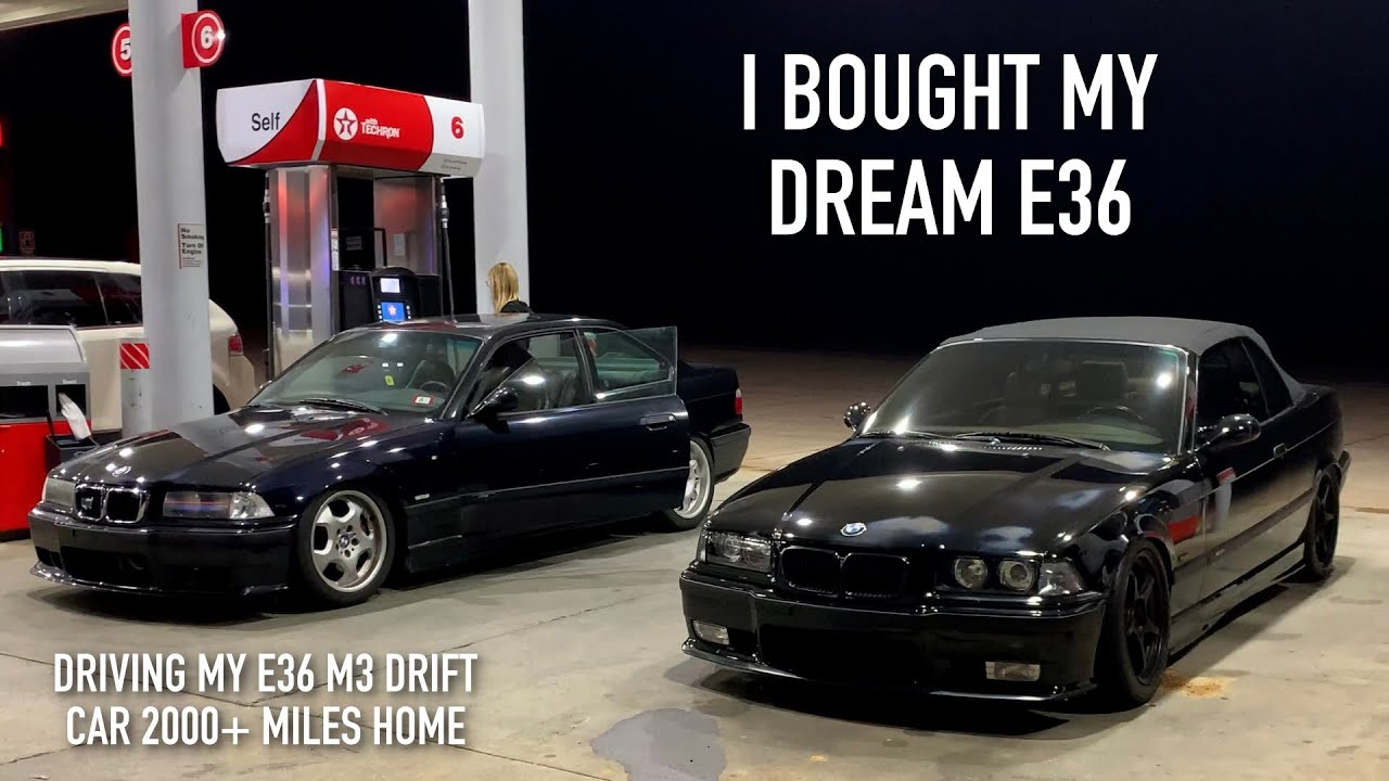 Buying an E36 M3 DRIFT CAR and Driving it Across the Country Home