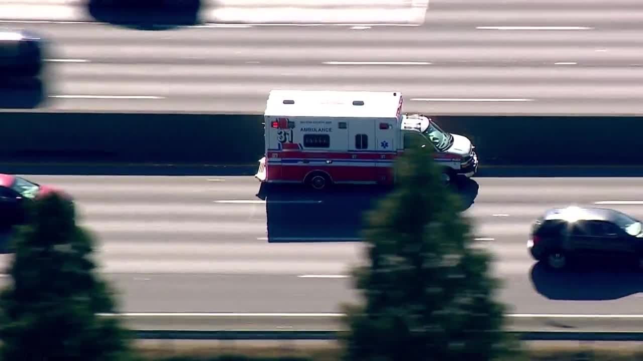 Ambulance heads to UofL Hospital after officer shot