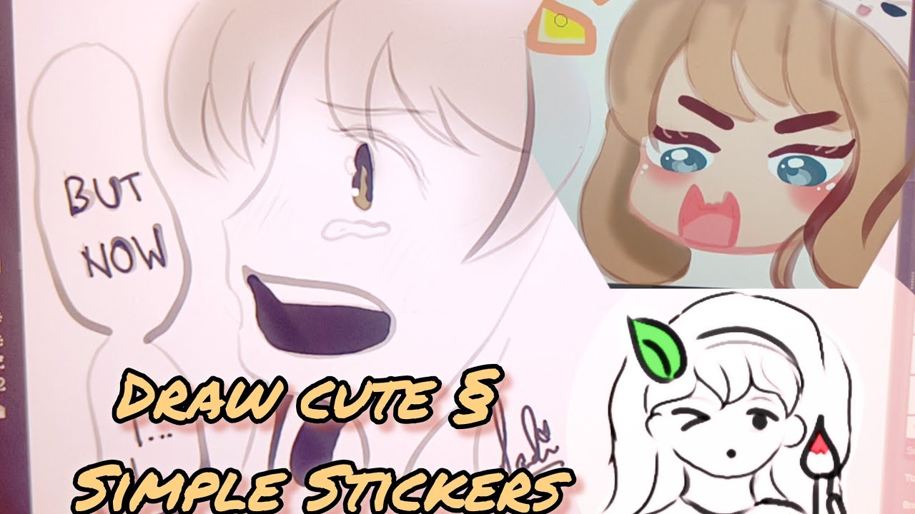 How To Make Cute & Silly Stickers - Part 1 Krita (For Beginners)