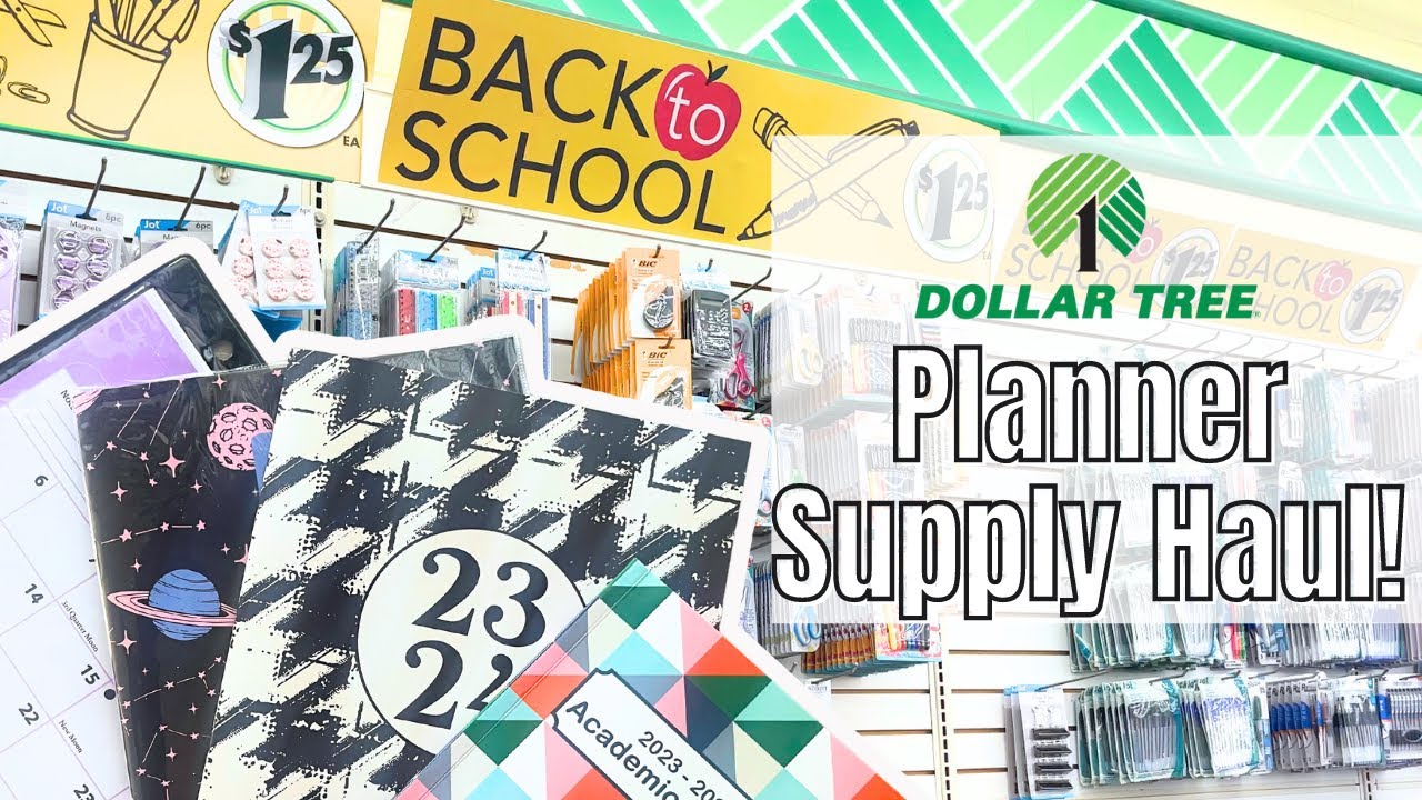 Dollar Tree Back To School Planner Supply Haul | Budget Friendly Planner Items at Dollar Tree