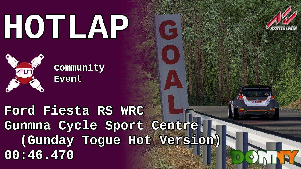 4Fun Sim Racing Hotlap | AC | Ford Focus RS WRC | Gunmna (Gunday Togue Hot Version) | 00:46.470