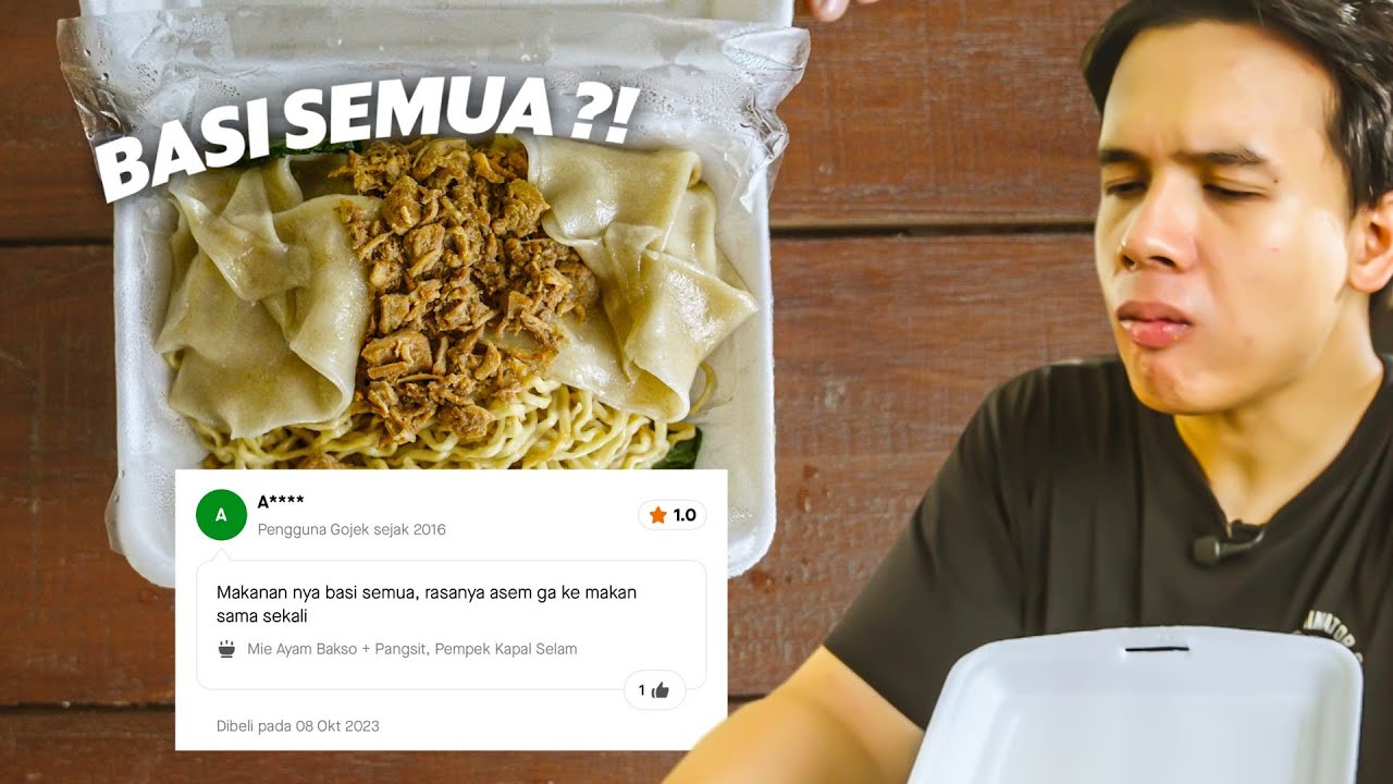 GUE GAK KUAT MAKANNYA !! MIE AYAM RATING TERENDAH, BASI SEMUA ?! - SAD FOOD