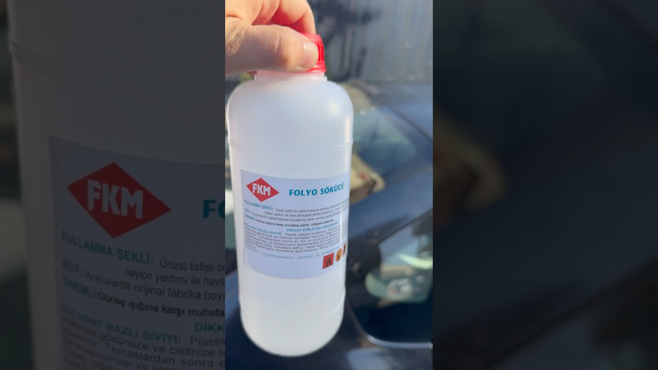 Tavan ve kaputtaki folyo sökme işlemi