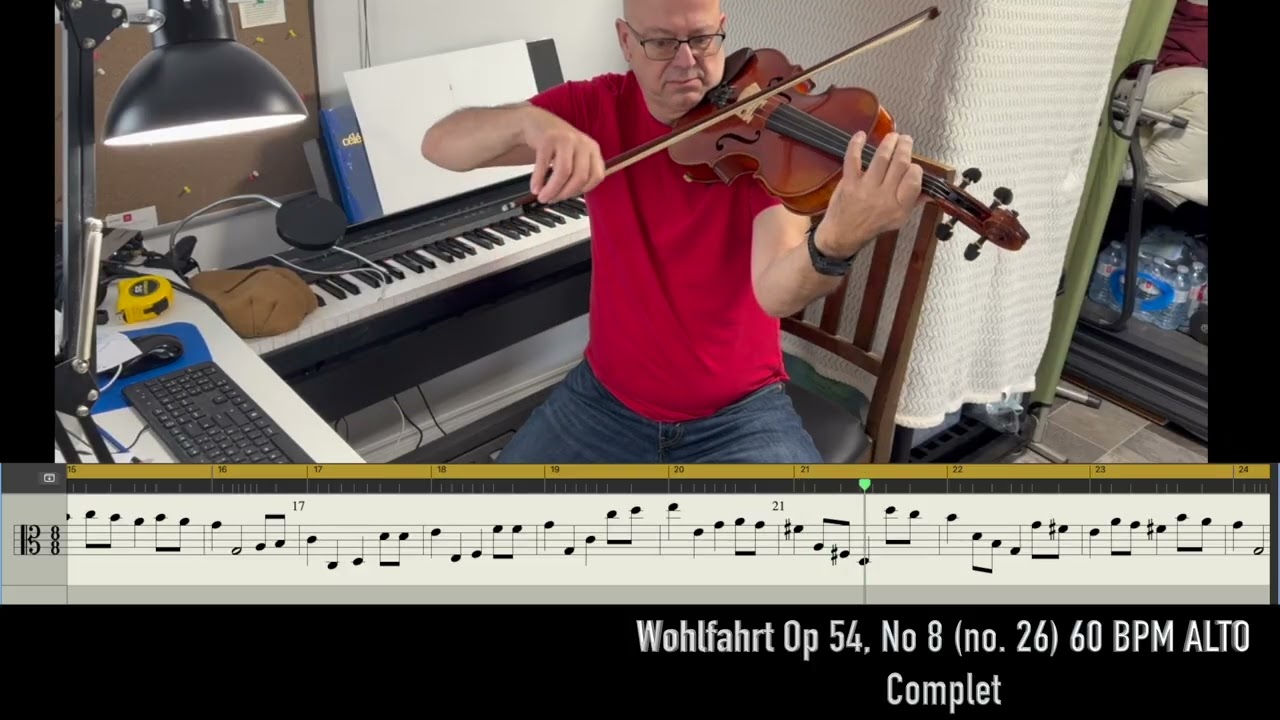 Wohlfahrt Op 54, No 8 no  26 60 BPM ALTO Complet  8 janvier 2026