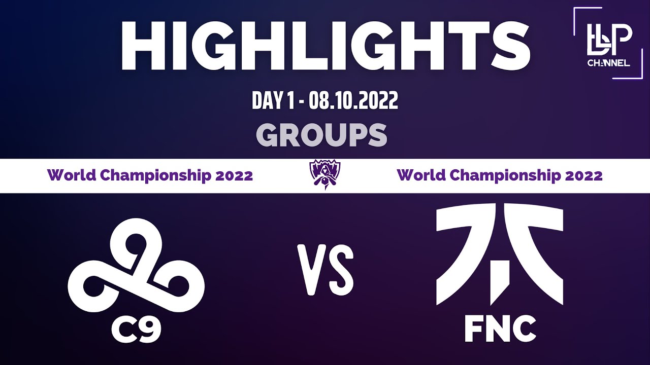 C9 vs FNC Highlights | Worlds 2022 Groups Day 1 | Cloud9 vs Fnatic