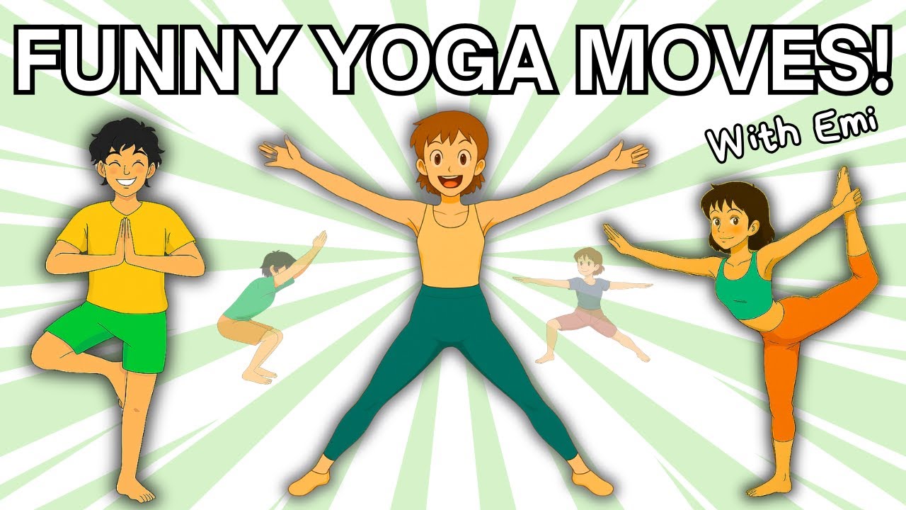 Funny Yoga Poses with Emi | Laugh, Move & Stretch with Magic Yoga | Yoga for Children