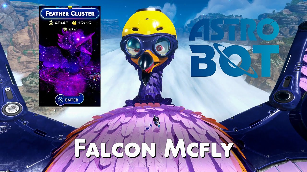 RESCUE ALL BOTS AND PUZZLE PIECES IN FEATHER CLUSTER | Astro Bot | Back To The Nest Trophy