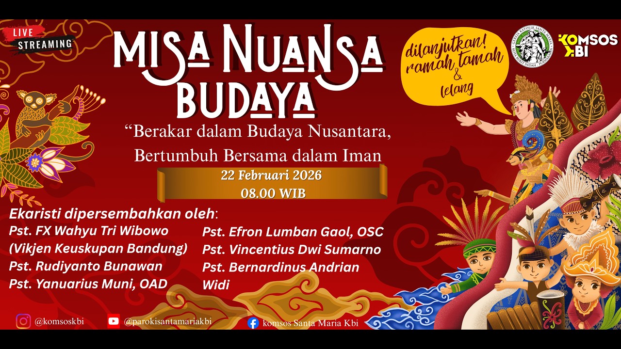 MISA NUANSA BUDAYA | MINGGU, 22 FEBRUARI 2026