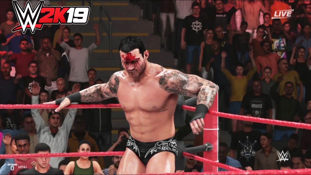 WWE-2K19-Randy orton vs. Diamond Dallas Page-Fall Count Anywhere Match: --WWE-2K19
