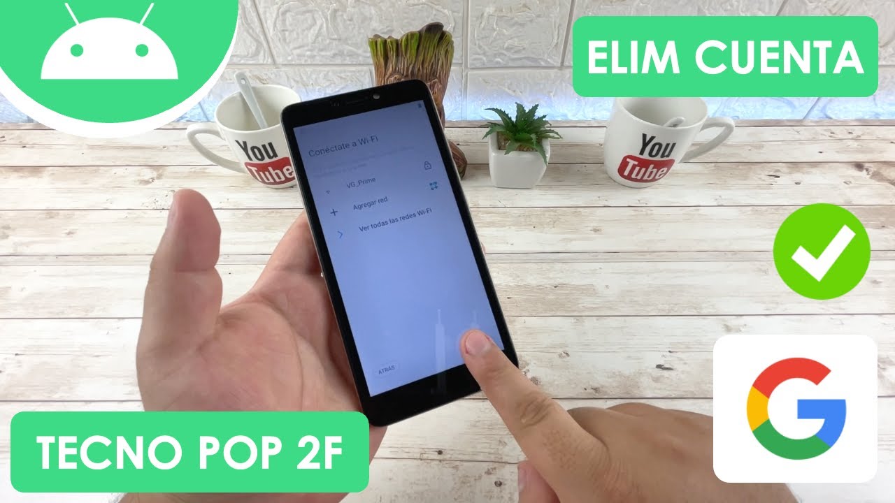 Eliminar Cuenta de Google Tecno Pop 2F