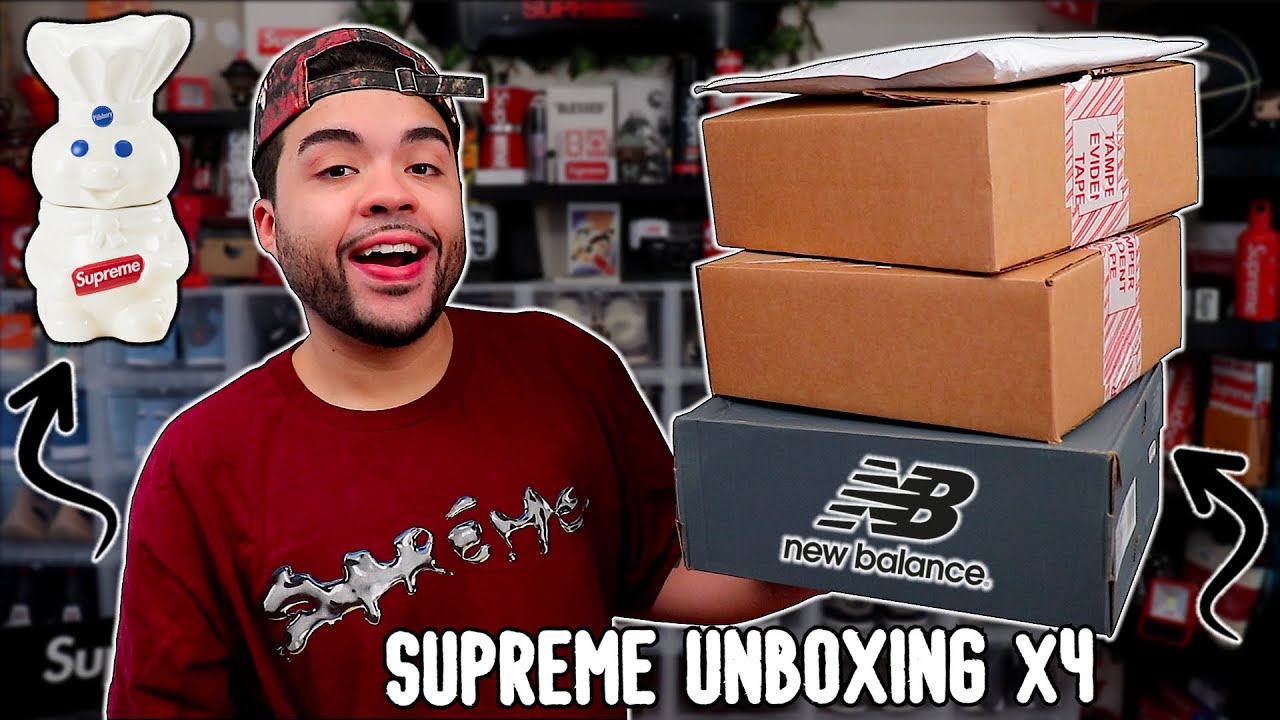 SUPREME FW22 UNBOXING x4 WEEKS WORTH & My First New Balance Pickup EVER!