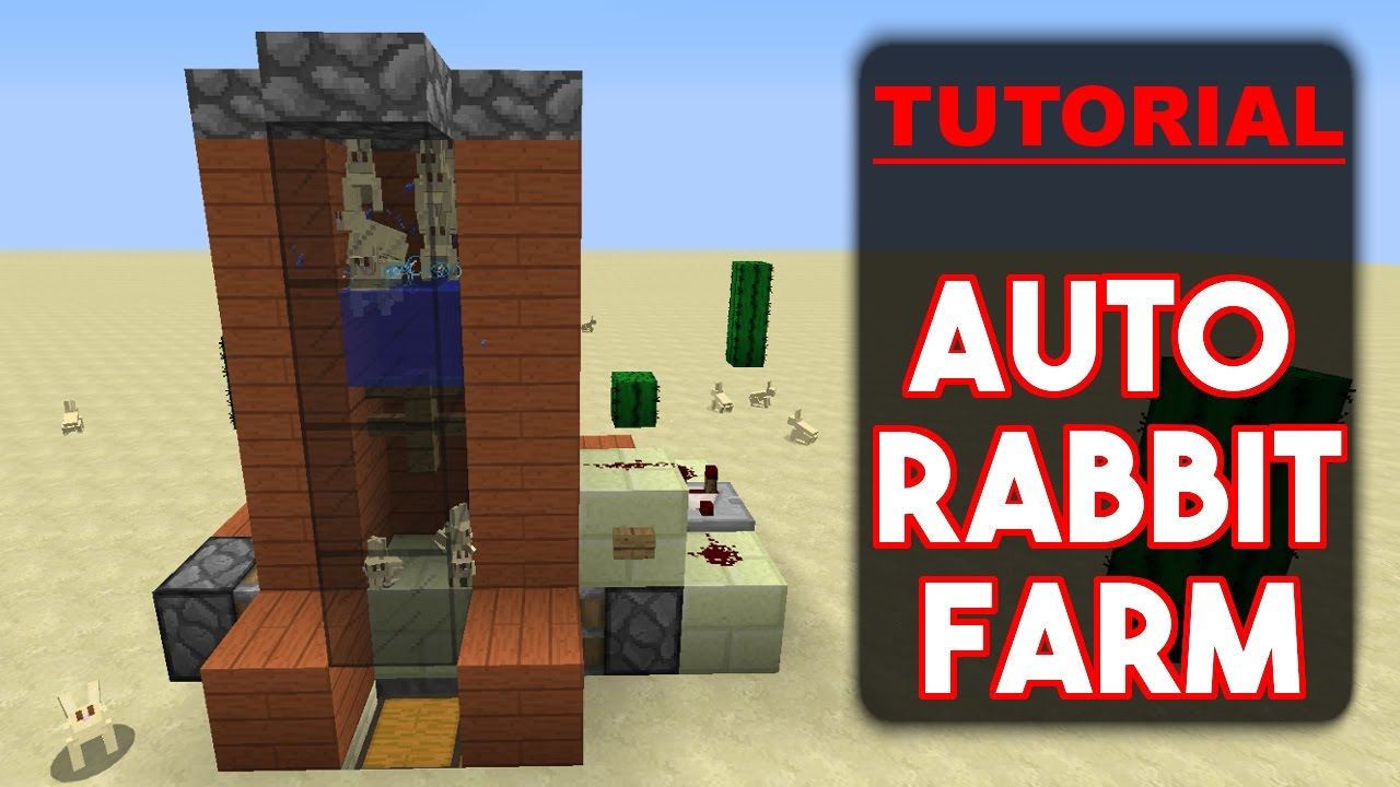 How to build a simple rabbit farm - Minecraft 1.10 redstone tutorial