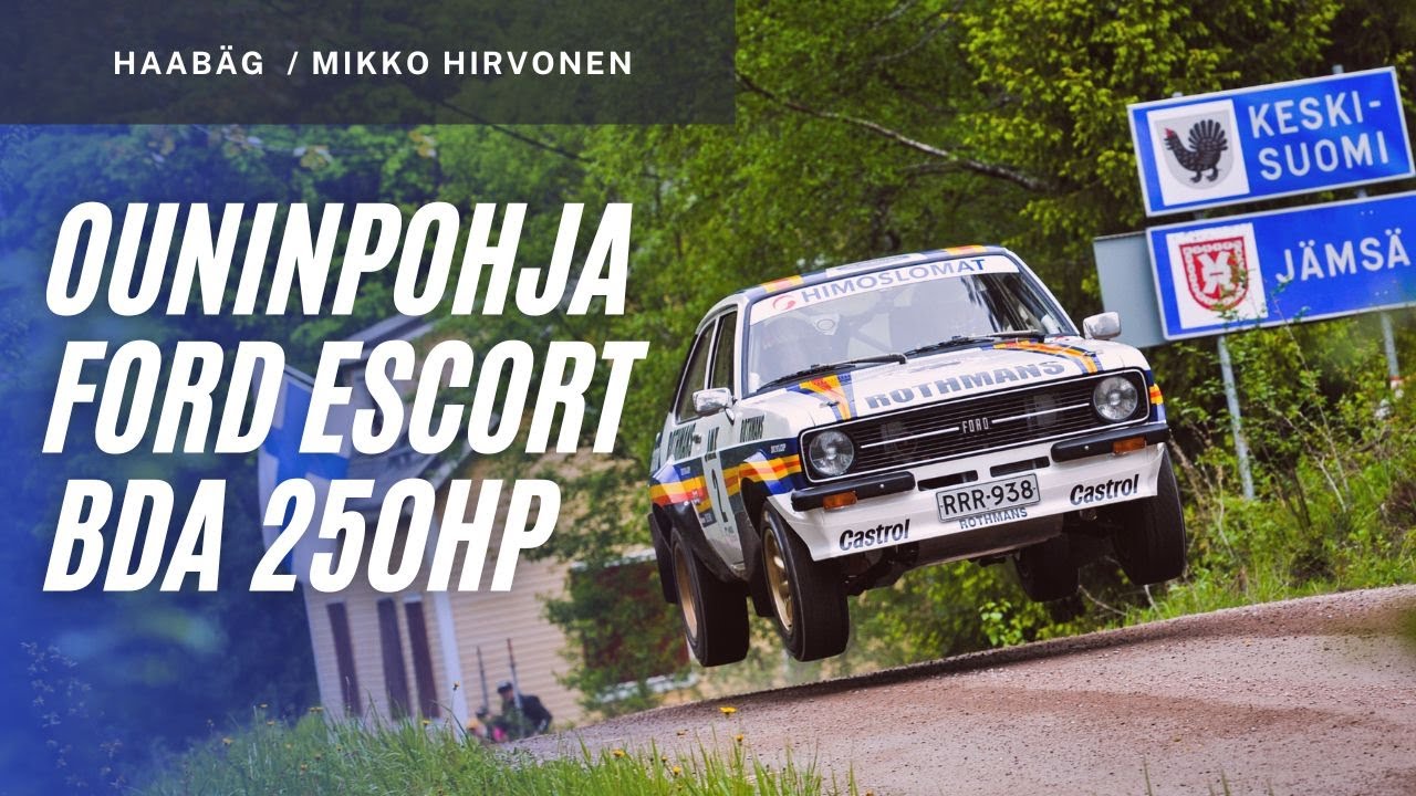 Kartturina Mikko Hirvosen BDA Escortissa Ouninpohjassa
