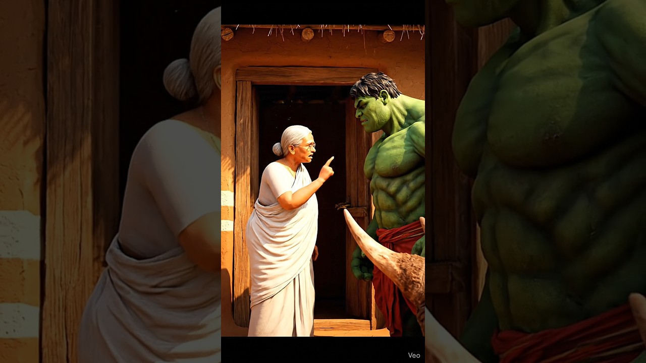 Nalayak Hulk maa ke liye Jungle se ganda laane Gaya ! Hindi funny cartoon 🤣#ai #hulk #funny #shorts