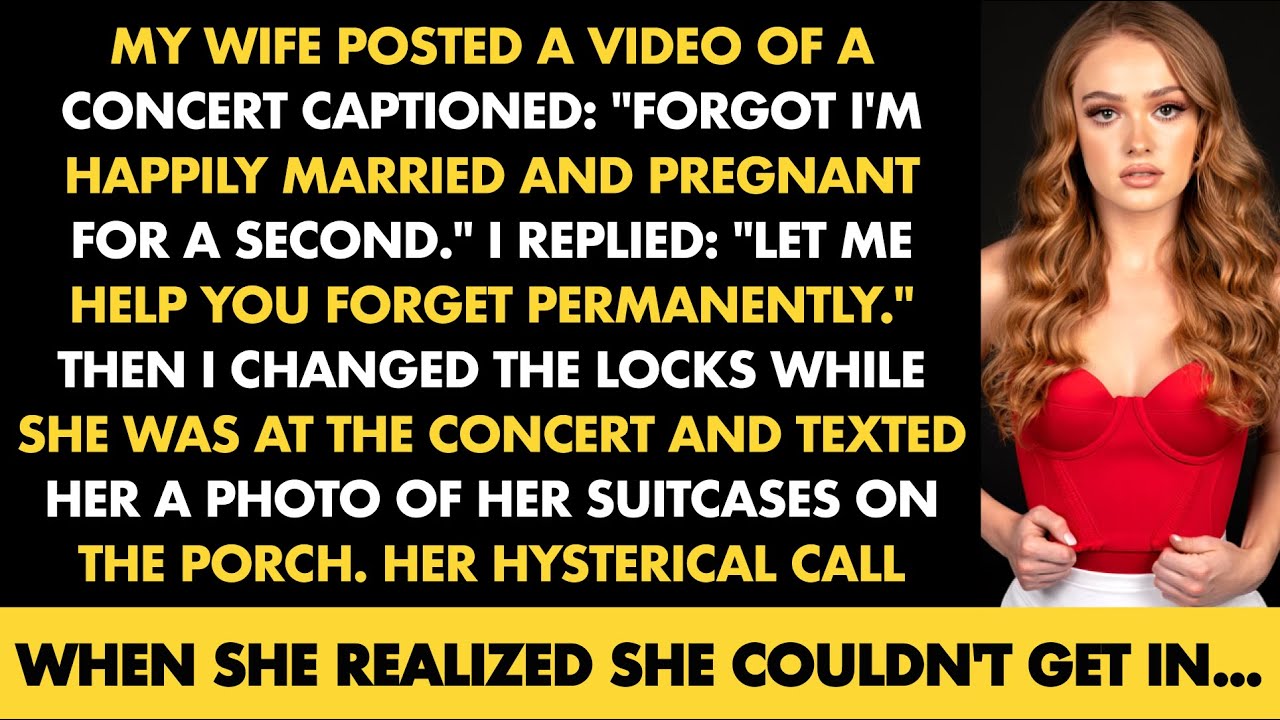 MY WIFE POSTED A VIDEO OF A CONCERT CAPTIONED: 