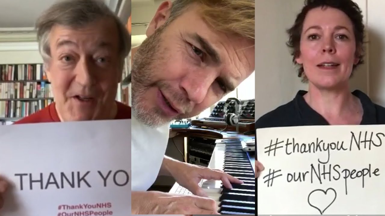 Clap For Our Carers: Celebrities thank NHS staff in heartwarming video