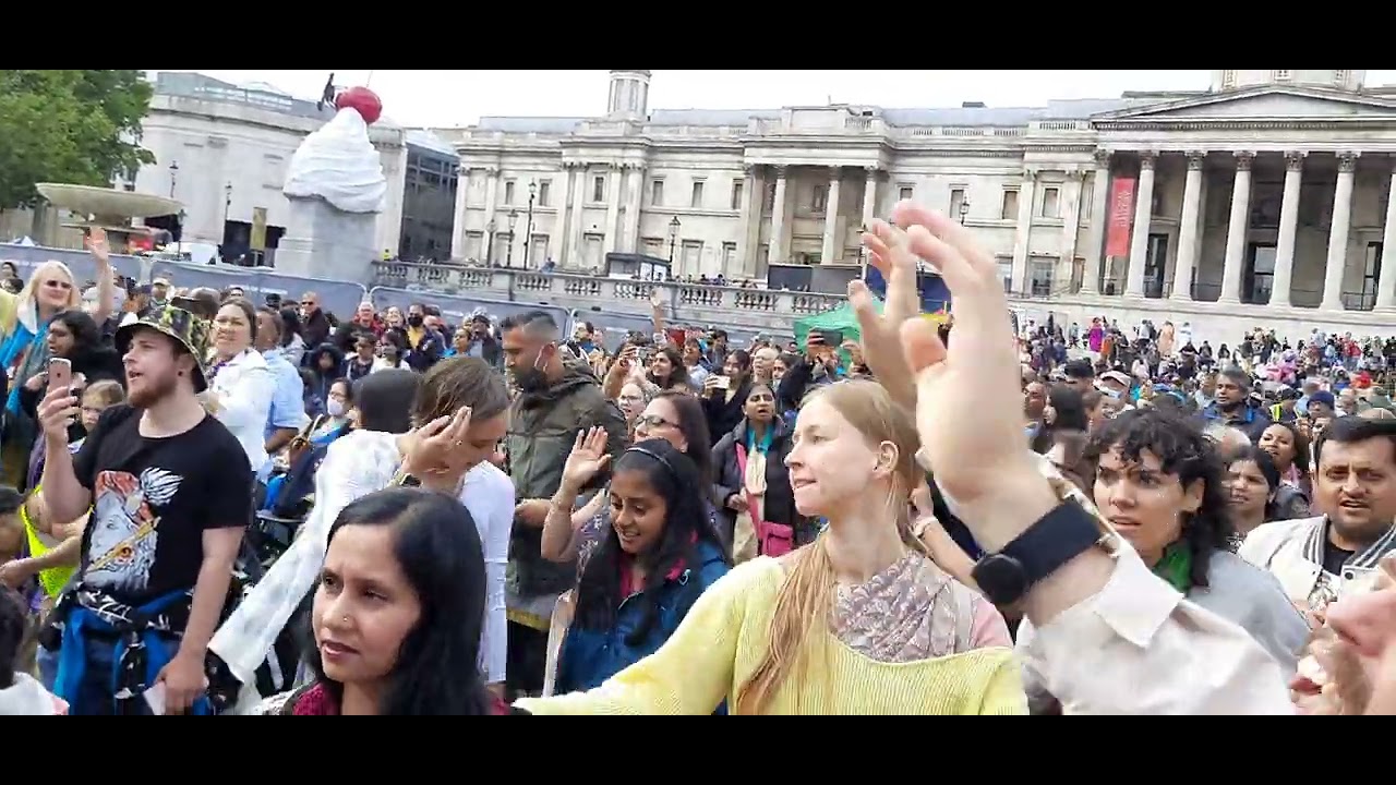 London Rath Yatra - Hindu festival celebration  - Hare Krishna Mantra- London, England, UK 🇬🇧