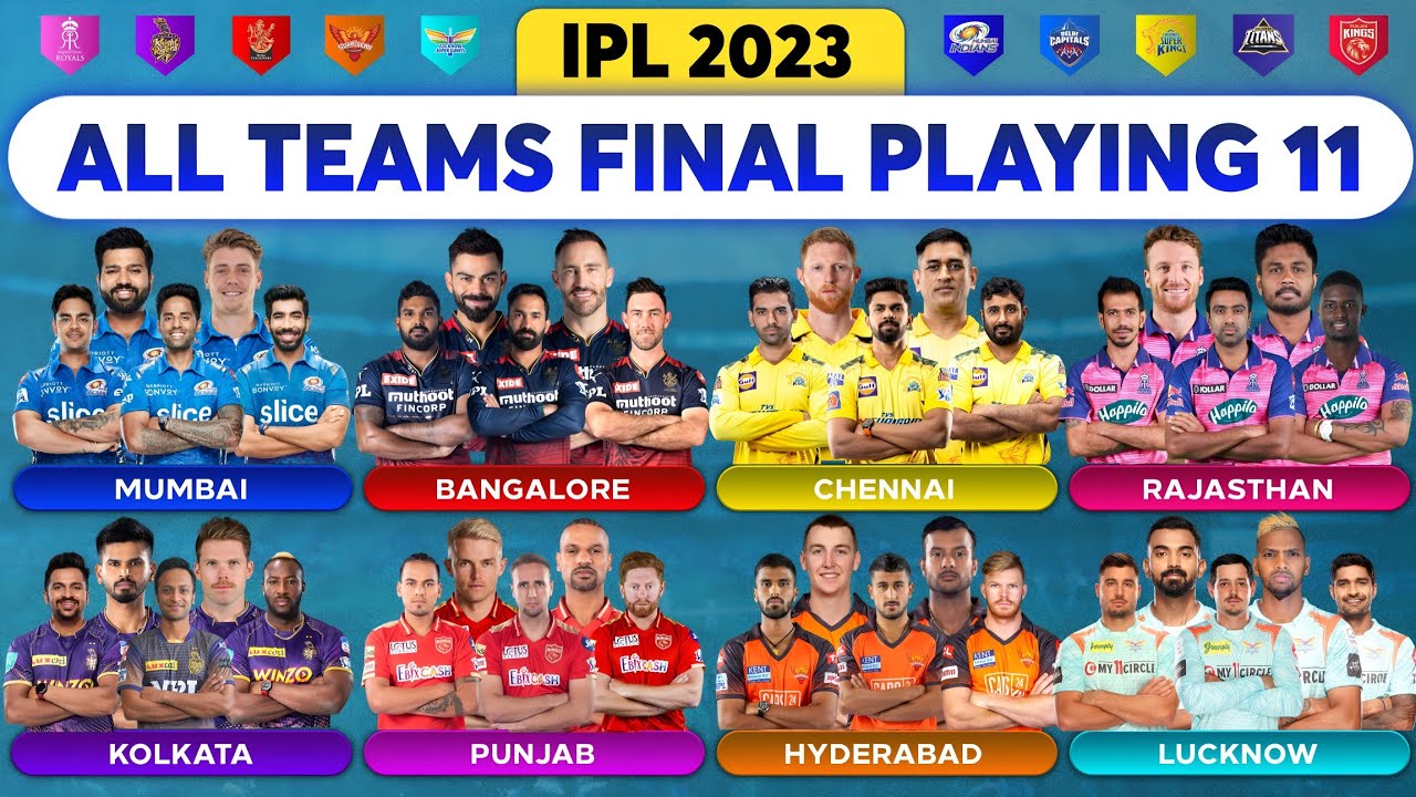 IPL 2023 All 10 Teams Playing 11 | IPL 2023 All Team Playing 11 | IPL 2023 All Team Squad Playing 11