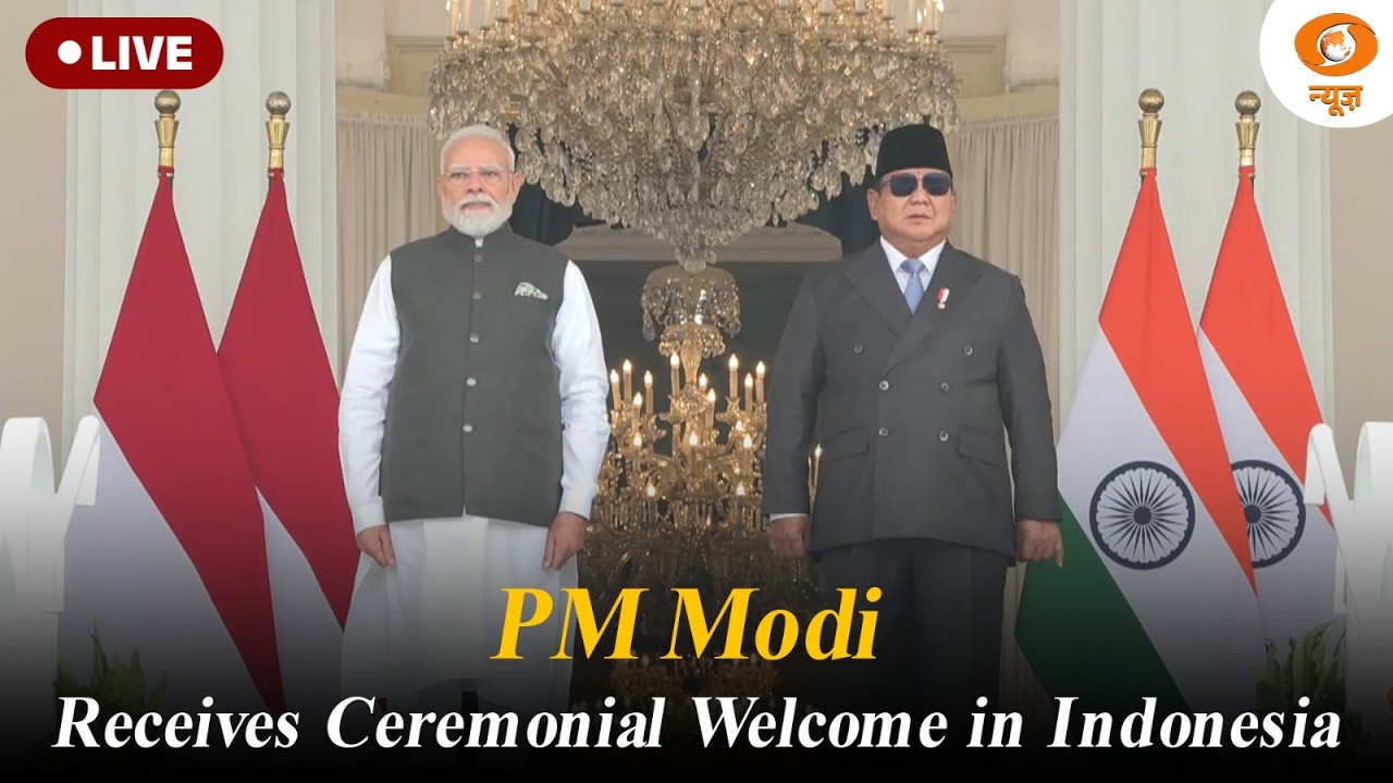 LIVE | PM Modi Receives CeremonialWelcome in Indonesia